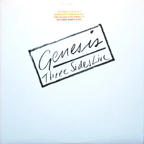 Genesis three sides - genesis, live